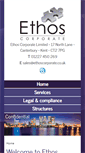 Mobile Screenshot of ethoscorporate.co.uk