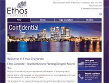 Tablet Screenshot of ethoscorporate.co.uk